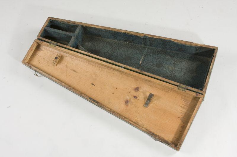 Appraisal: Antique Folk Art Fiddle Coffin Case well made lidded pine