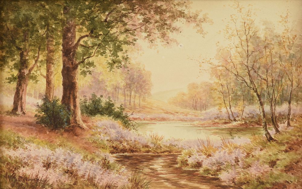 Appraisal: SIDNEY PERCY WINDER English - A PAINTING Pond in Landscape