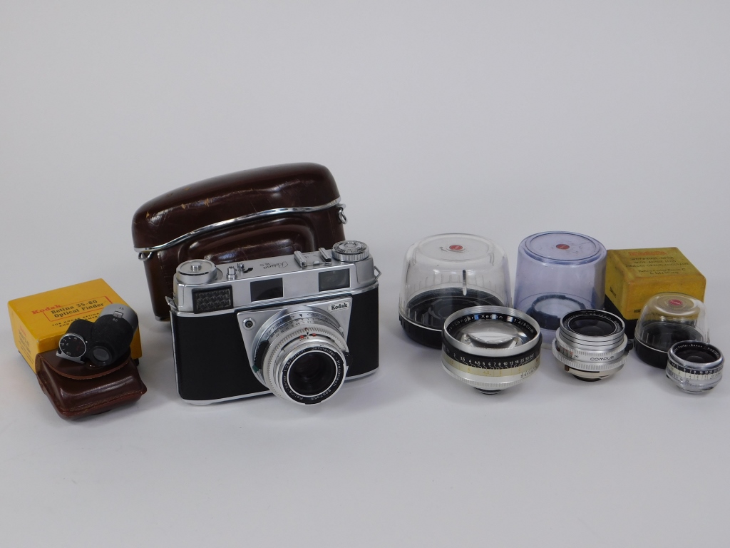 Appraisal: KODAK RETINA IIIS CAMERA WITH LENSES Kodak Retina IIIS rangefinder