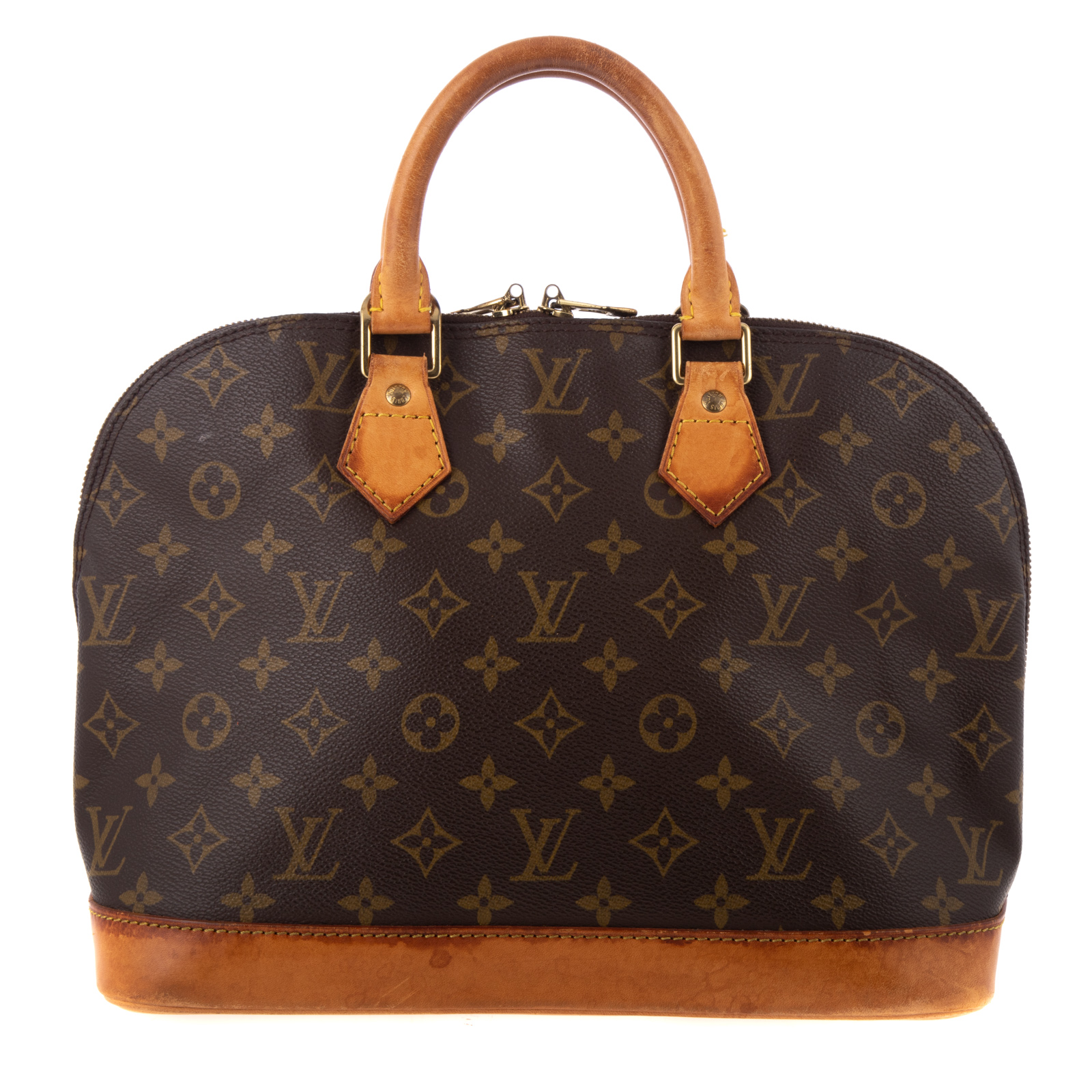 Appraisal: A LOUIS VUITTON MONOGRAM ALMA PM A brown and tan