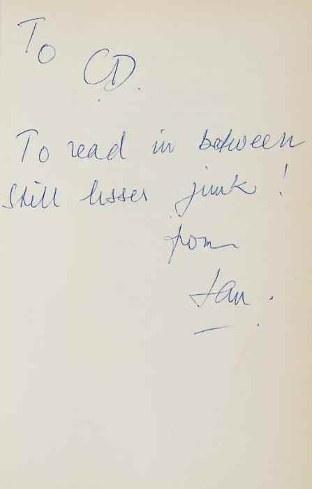 Appraisal: Fleming Ian For Your Eyes Only first edition signed presentation