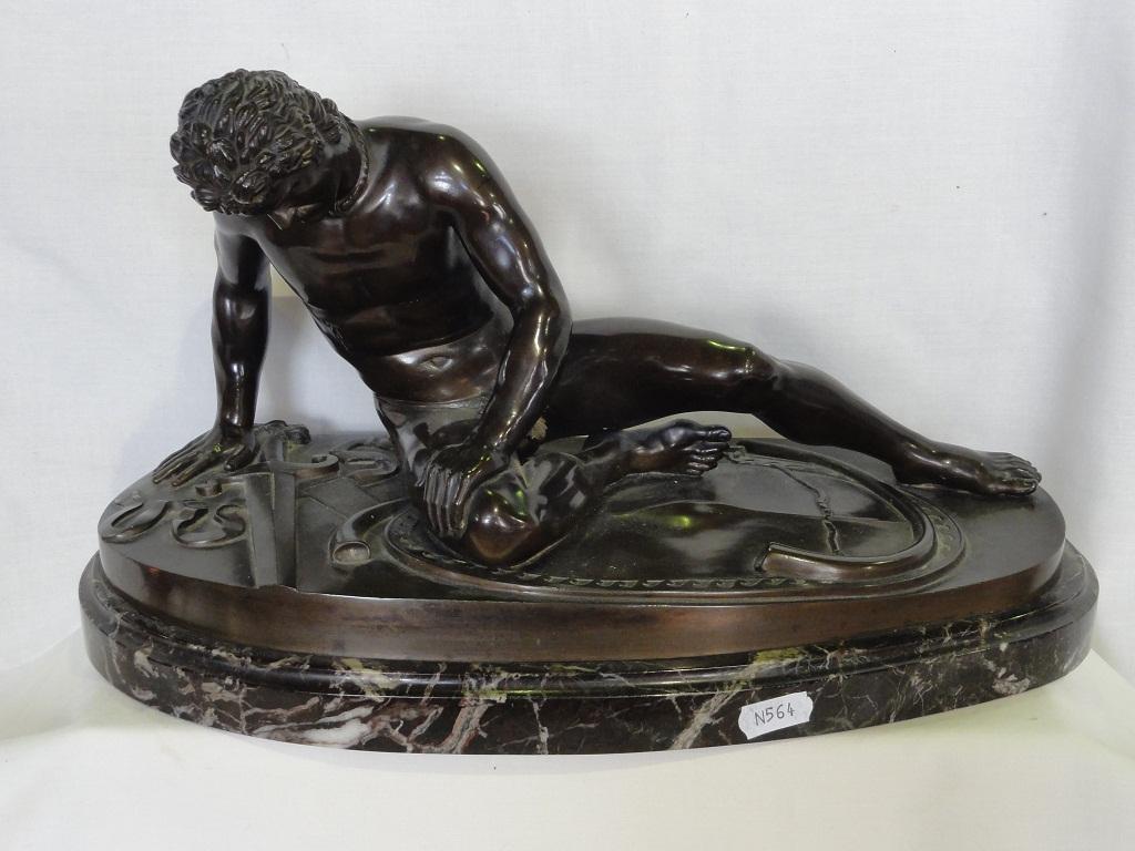 Appraisal: A bronze figure The Dying Gaul after the original BC