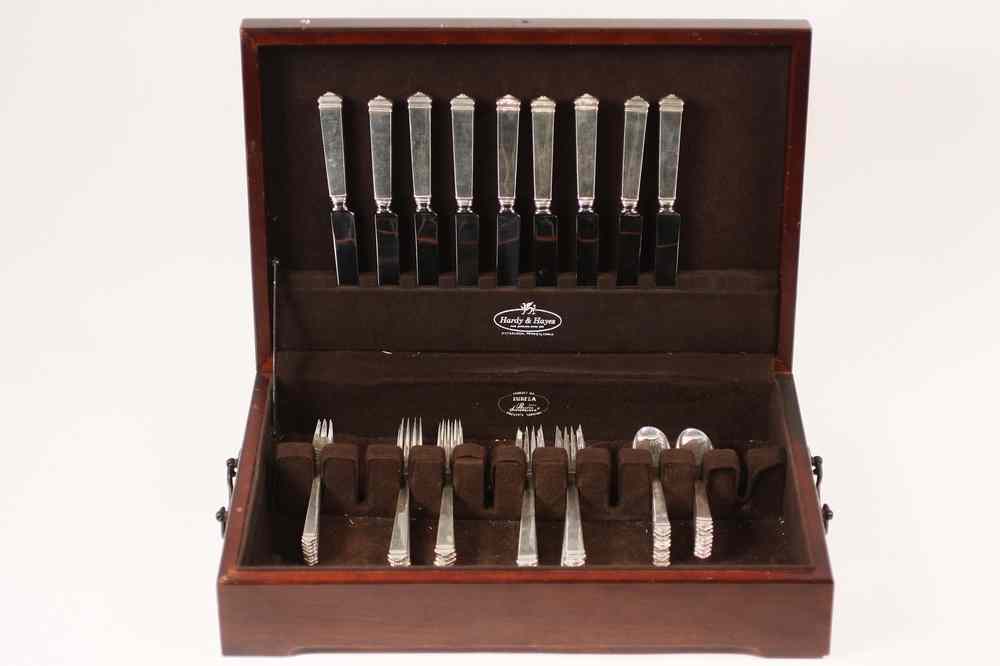 Appraisal: PC TIFFANY BOXED STERLING FLATWARE SET - Hampton Pattern Tiffany