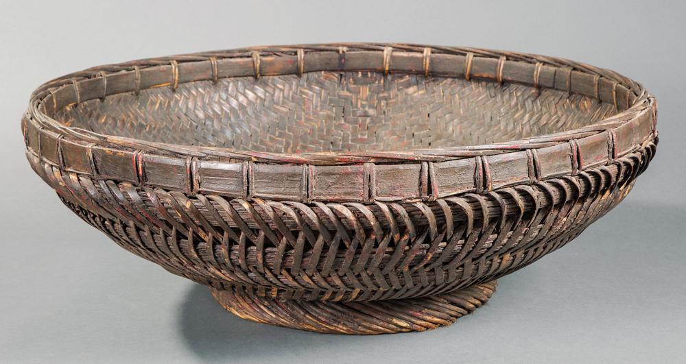 Appraisal: Large Asian Basket th c h in dia in