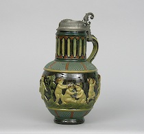 Appraisal: Impressive Glazed Stein German ca late th early th century