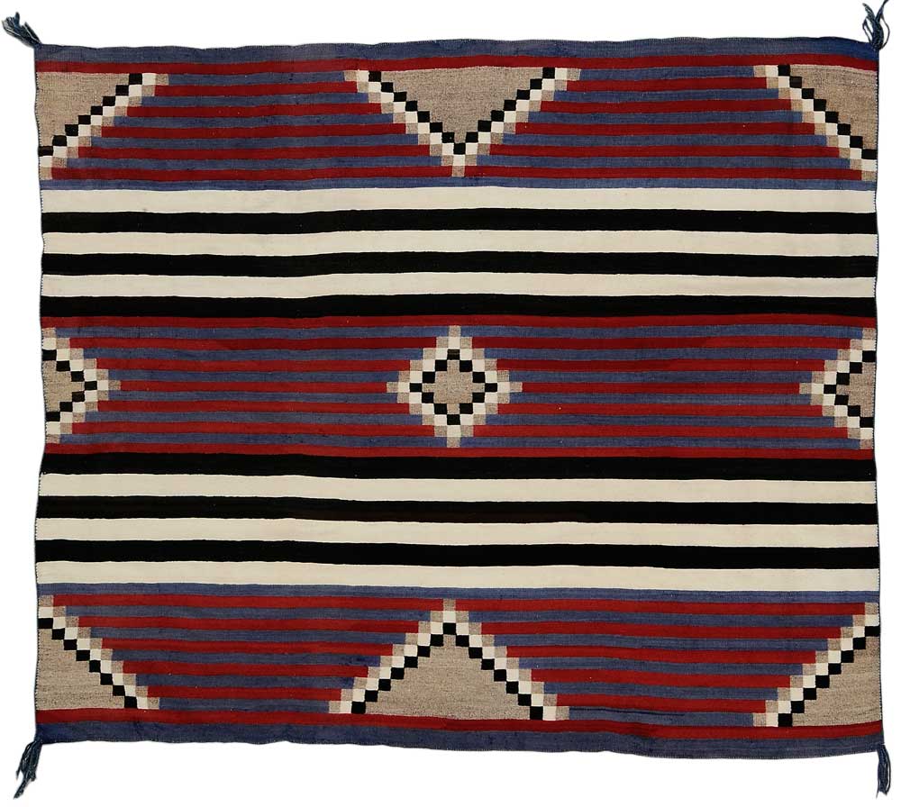 Appraisal: Navajo Third-Phase Chief's Style Blanket American th century very finely