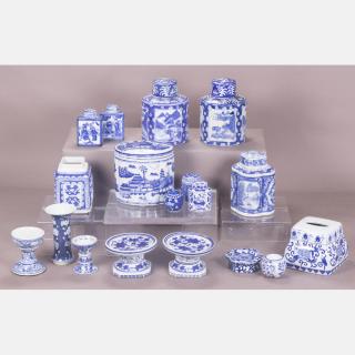 Appraisal: A Miscellaneous Collection of Chinese Blue and White Porcelain Serving