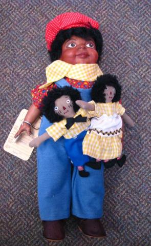 Appraisal: Collector '' Bisque Head Doll ''Sammy'' with Raggedy Ann and