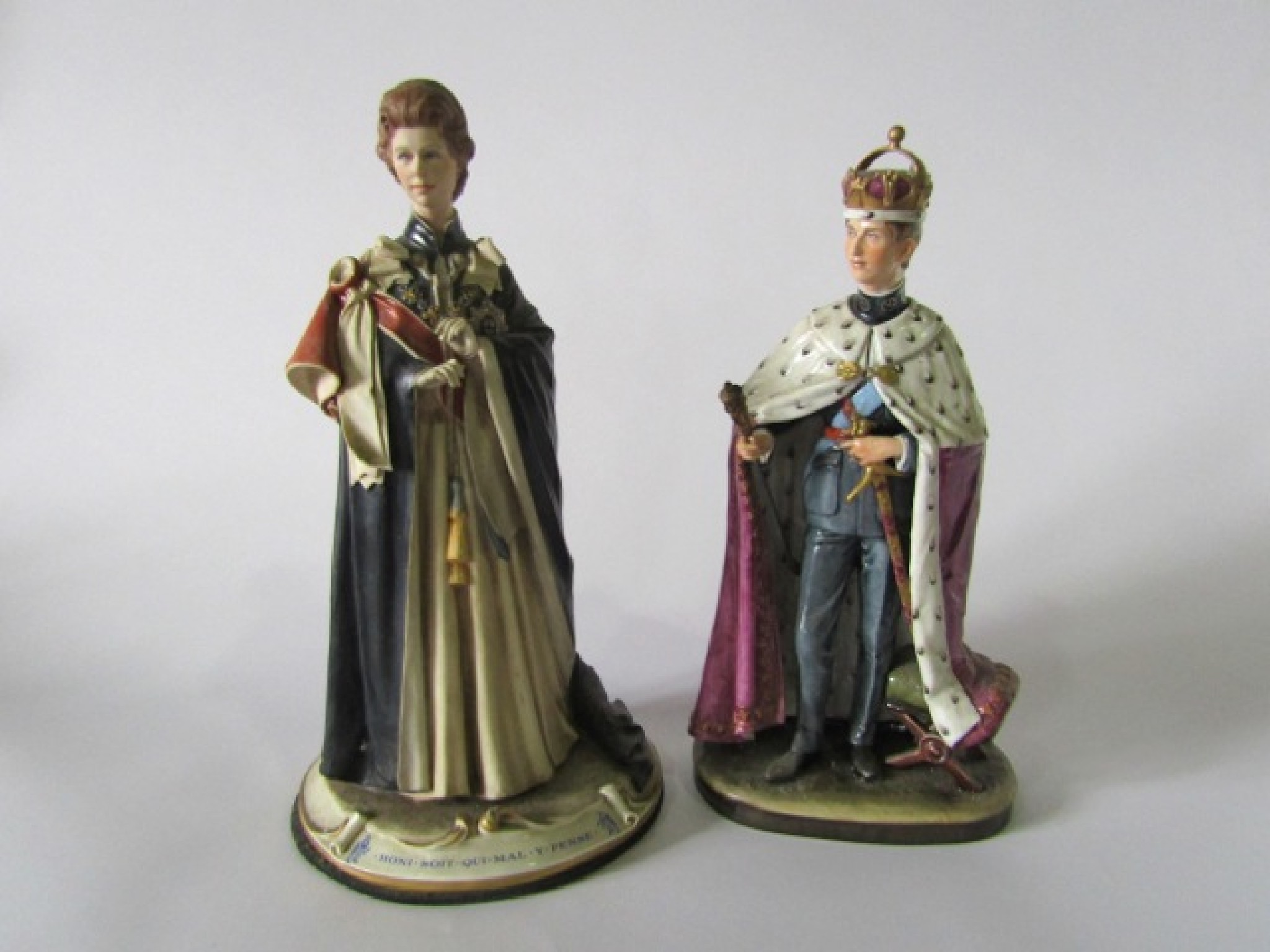 Appraisal: A Capodimonte figure of Queen Elizabeth II inscribed to front