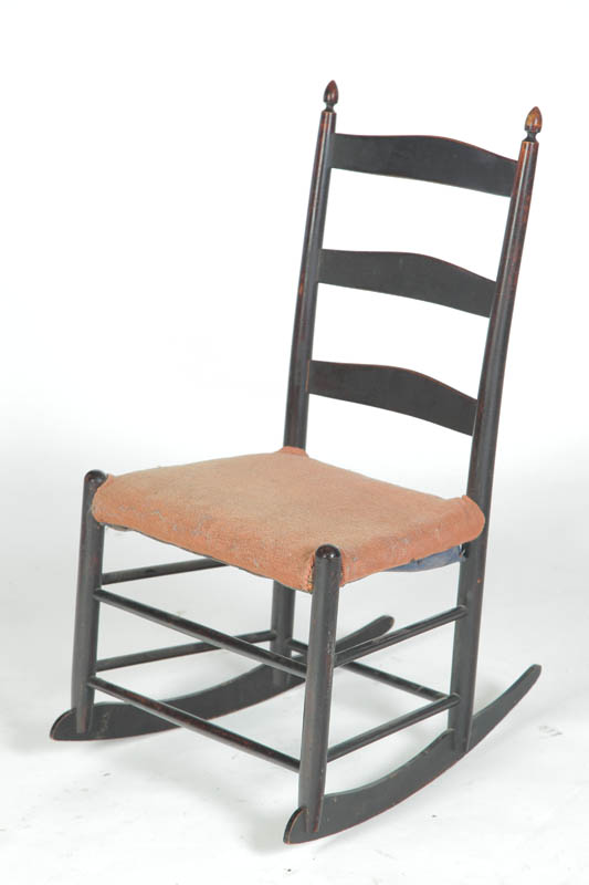 Appraisal: MOUNT LEBANON SHAKER YOUTH CHAIR American late th century Ladder