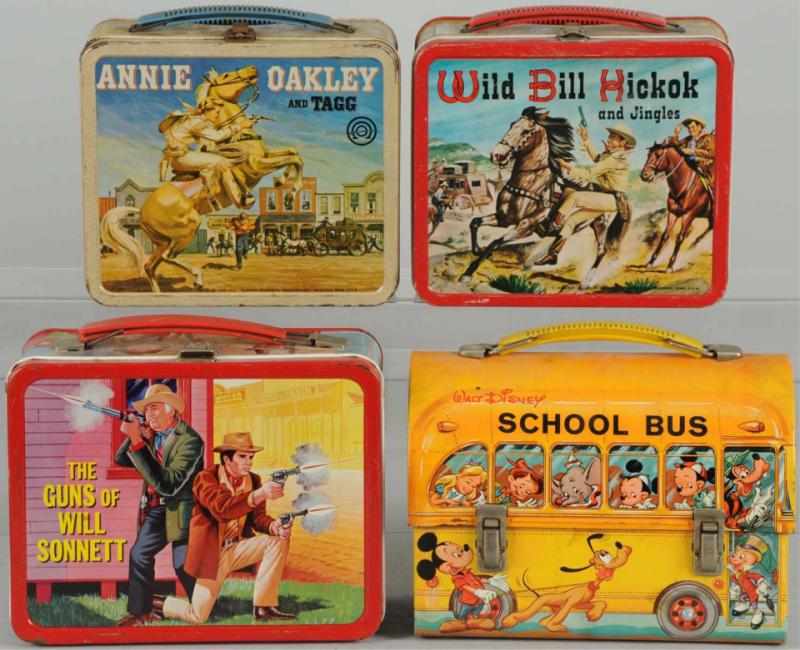 Appraisal: Lot of Western Disney Lunchboxes Includes one Walt Disney Dome