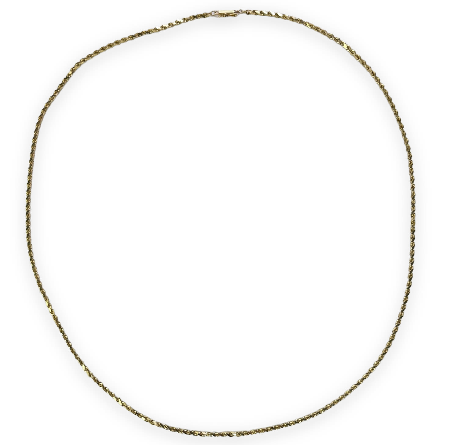 Appraisal: K Gold Italian Rope NecklaceWeight g