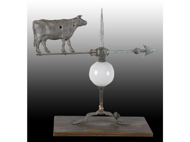 Appraisal: Cow Weathervane Description Circa Two bullet holes in the cow