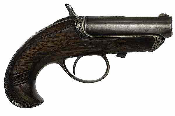 Appraisal: Williamson Single-Shot Deringer rimfire cal barrel S N on barrel