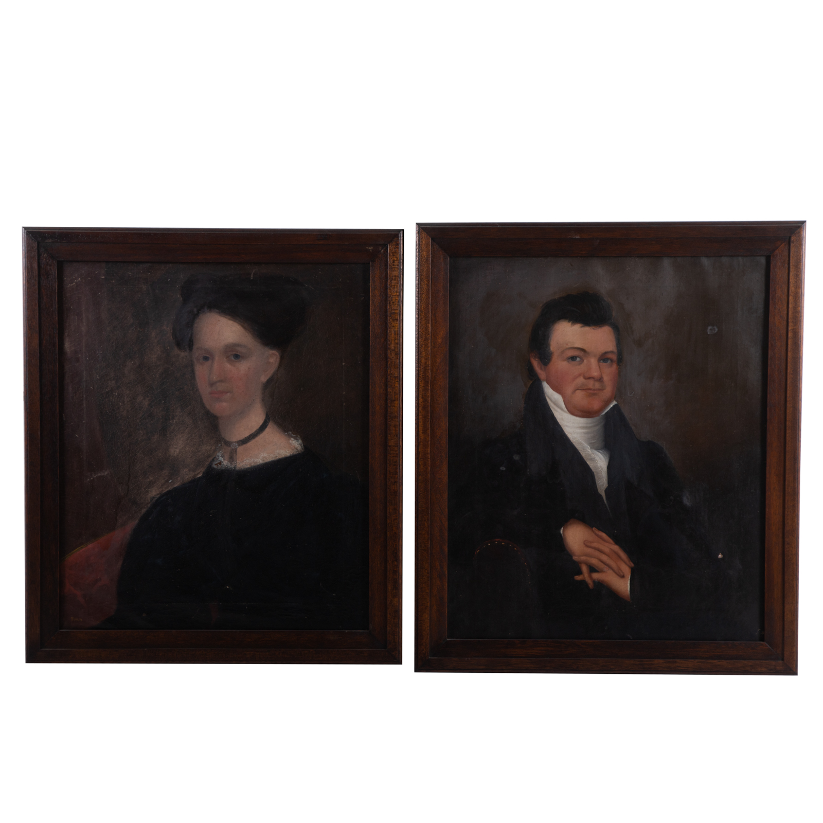 Appraisal: FORD MR AND MRS TIDBALL PAIR OF OILS ON CANVAS