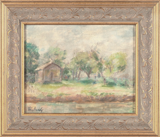 Appraisal: Charles Whitfield Richards American New Orleans - Louisiana Cabin Scene