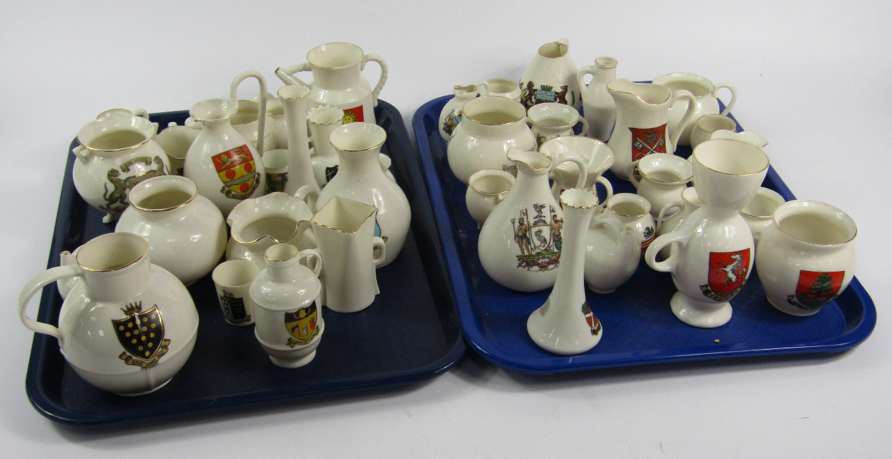 Appraisal: Goss and Crested China including a model of The Scarboro