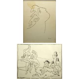 Appraisal: Grouping of Two Picasso Prints Grouping of Two Picasso Prints