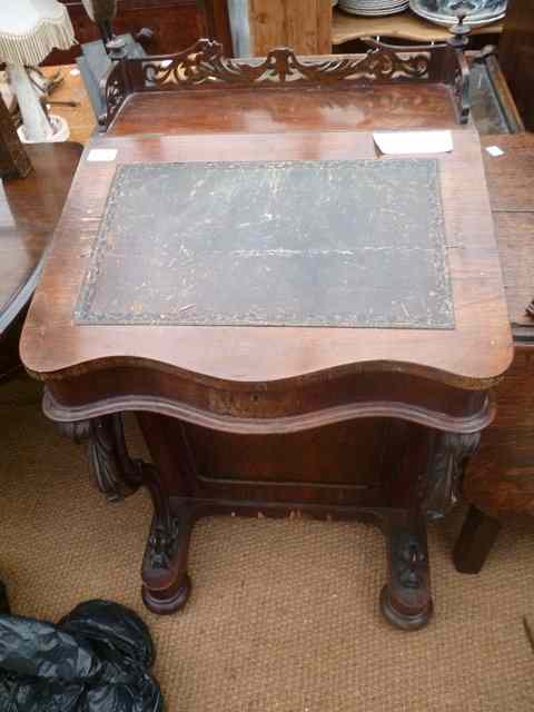 Appraisal: A TH CENTURY ROSEWOOD DAVENPORT DESK