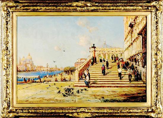 Appraisal: Nicholas Briganti Massachusetts Italian - PONTE DELLA PAGLIA VENICE oil