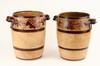 Appraisal: WINE COOLERS - Pair of early th C English biscuitware