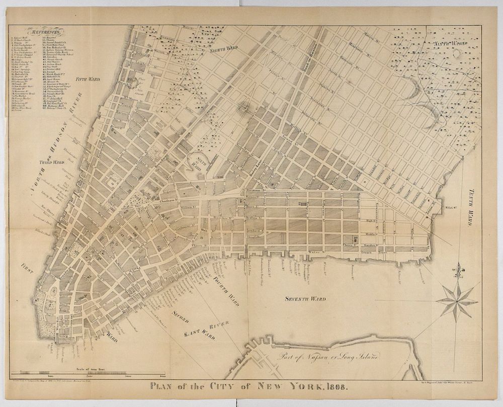 Appraisal: Grp Maps of New York City Group of six maps