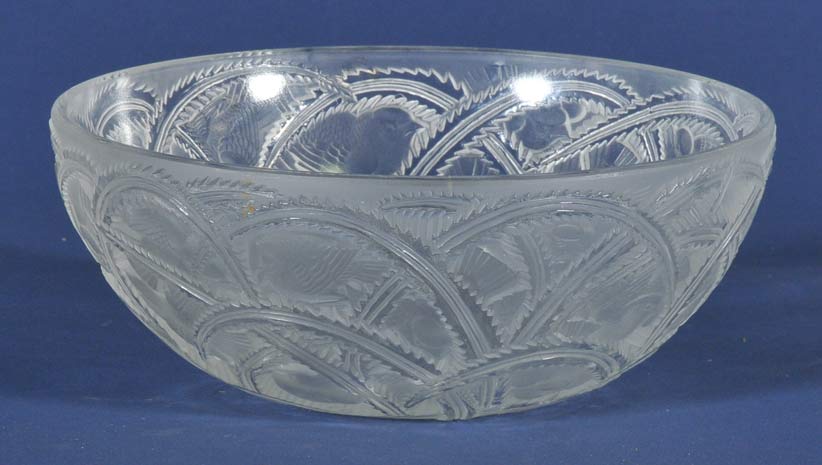 Appraisal: Lalique Frosted Glass Bowl diameter high late th centuryCondition excellent