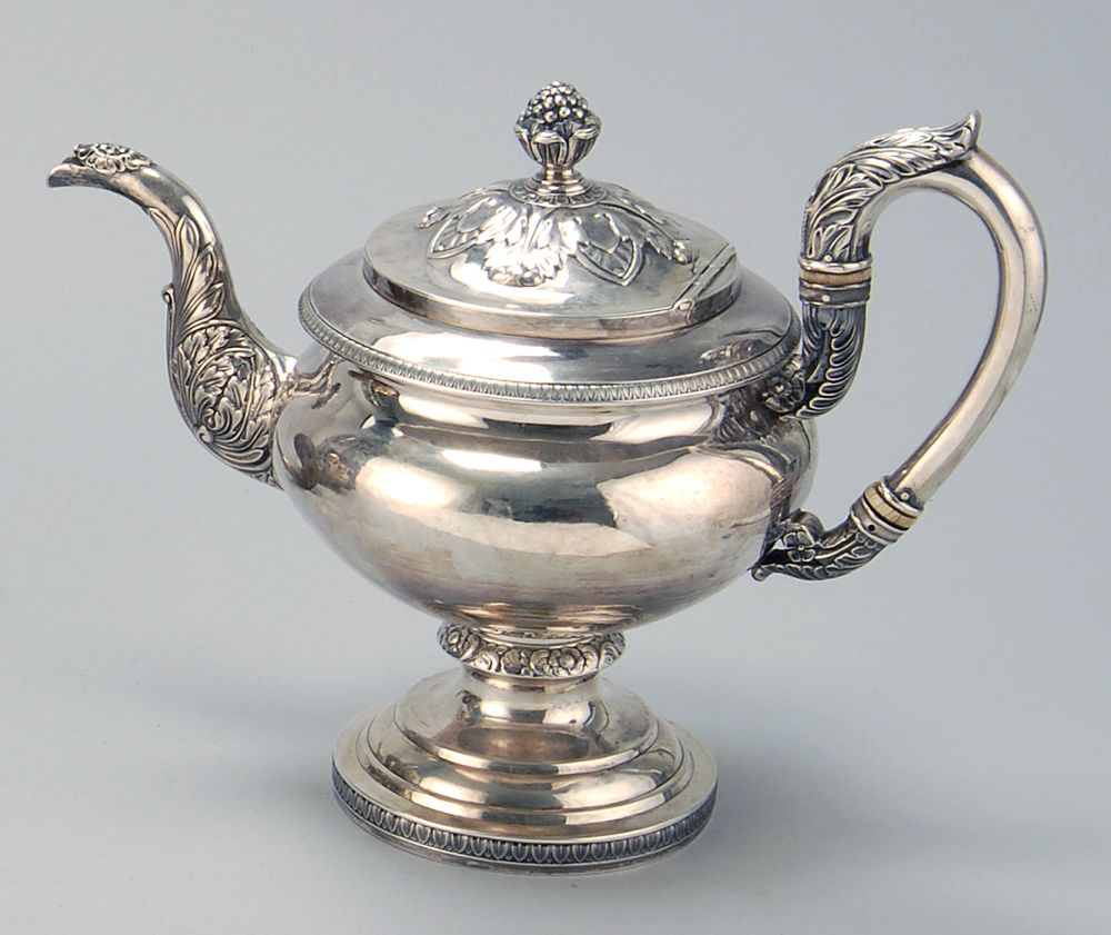 Appraisal: IMPORTANT AMERICAN STERLING SILVER TEAPOT First Half of the th