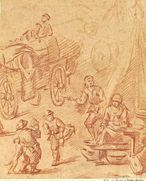 Appraisal: Follower of David Teniers III Flemish - A study of