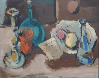 Appraisal: Leonard Maurer oil Leonard Maurer American - - Still-Life Opera