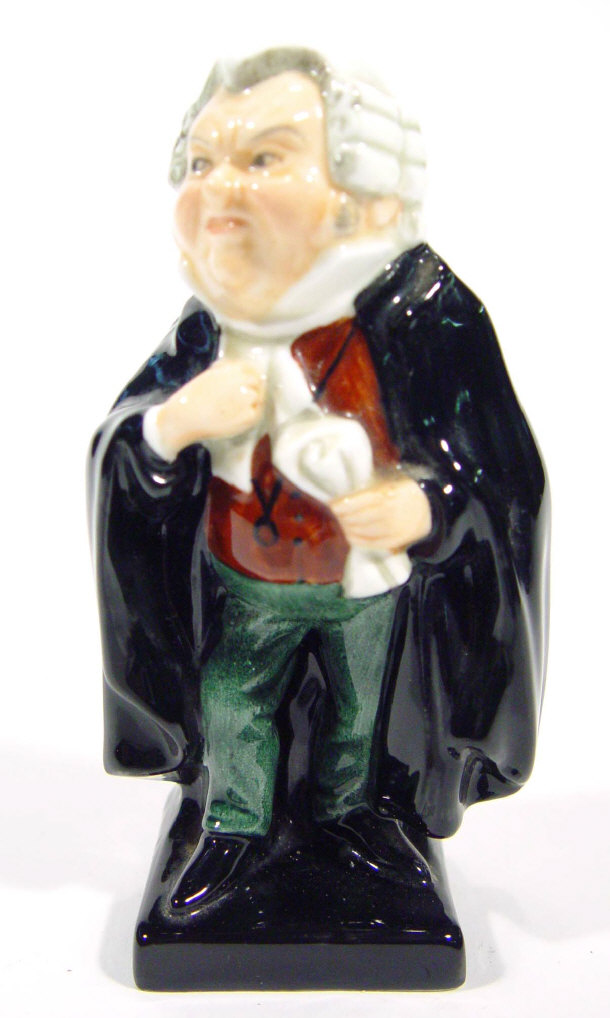 Appraisal: Royal Doulton Dickens figure 'Buz Fuz' factory marks and painted