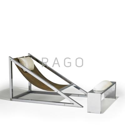 Appraisal: ARCHIZOOM ASSOCIATI POLTRONA Lounge chair and illuminating ottoman Italy s