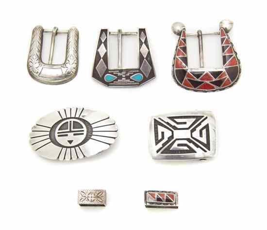 Appraisal: A Collection of Zuni Hopi and Navajo Silver Belt Buckles