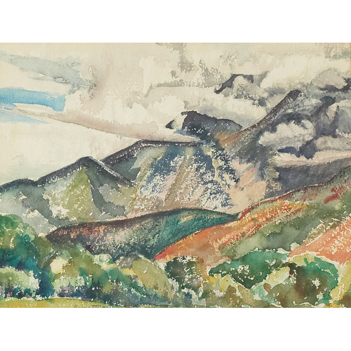 Appraisal: Ina Annette American - Mt Timpamogos c watercolor x signed