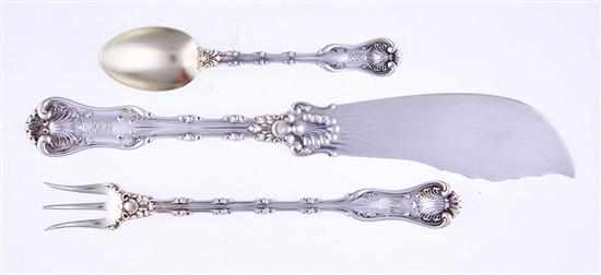 Appraisal: Whiting Imperial Queen pattern flatware New York circa comprising cocktail