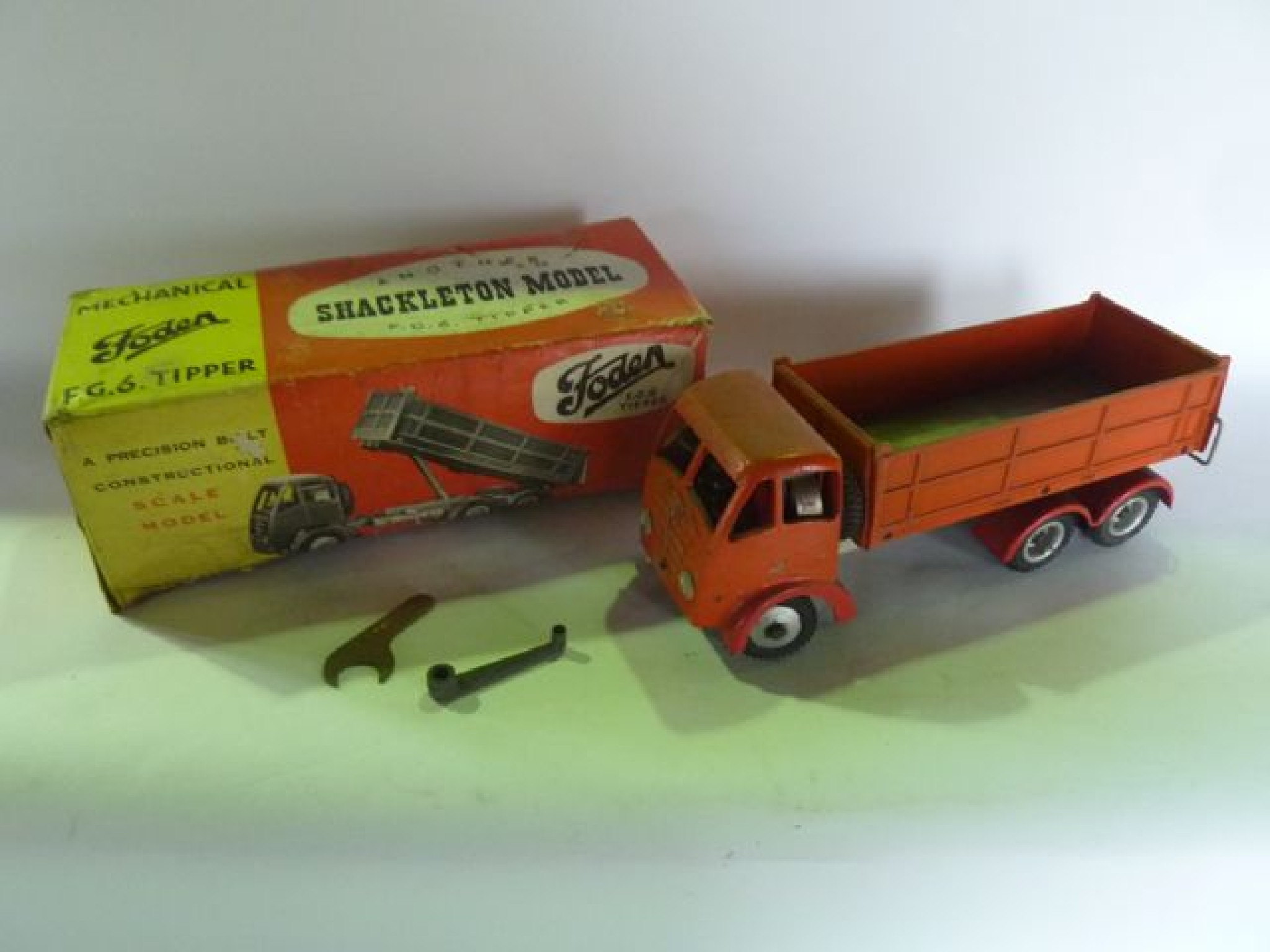 Appraisal: A box Foder mechanical F G tipper another Shackleton model