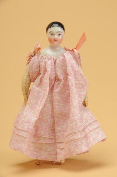 Appraisal: Small China Head Doll Germany ca glazed porcelain shoulder head