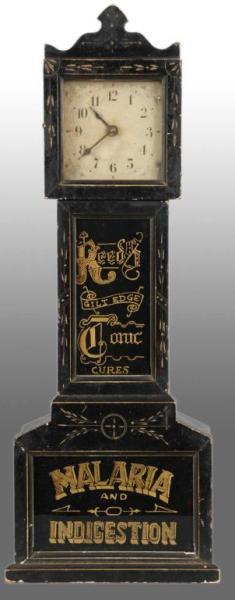 Appraisal: Miniature Reed's Tonic Advertising Clock Description - dial Circa The