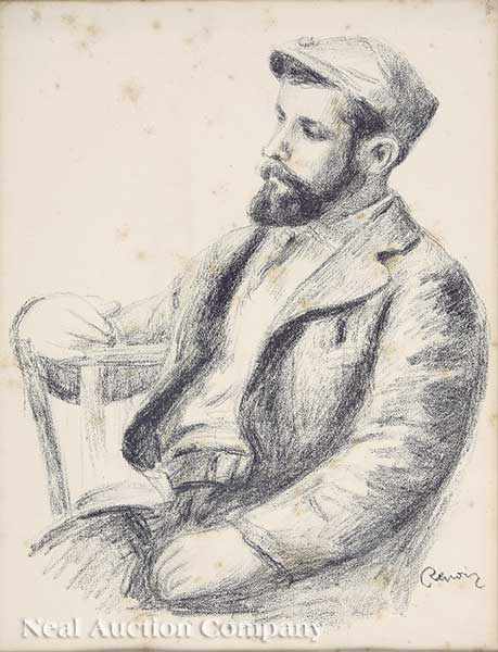 Appraisal: Pierre-Auguste Renoir French - Portrait of Louis Valtat c lithograph