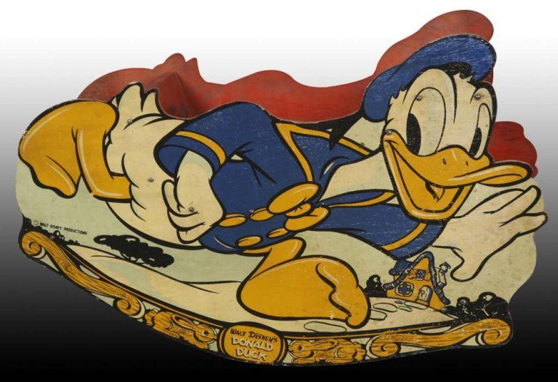 Appraisal: Walt Disney Wooden Donald Duck Rocking Toy Description Made of