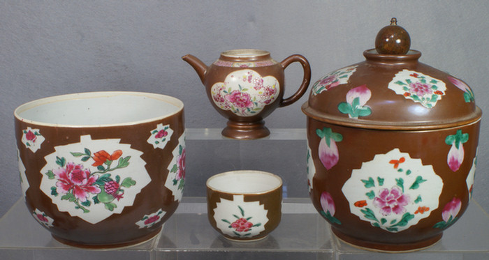 Appraisal: Chinese export porcelain Batavia ware lot of pcs to include