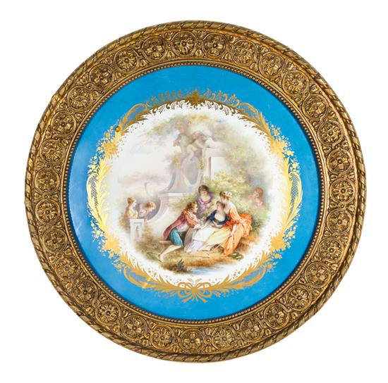 Appraisal: Sale Lot A Sevres Style Porcelain Plaque th century of