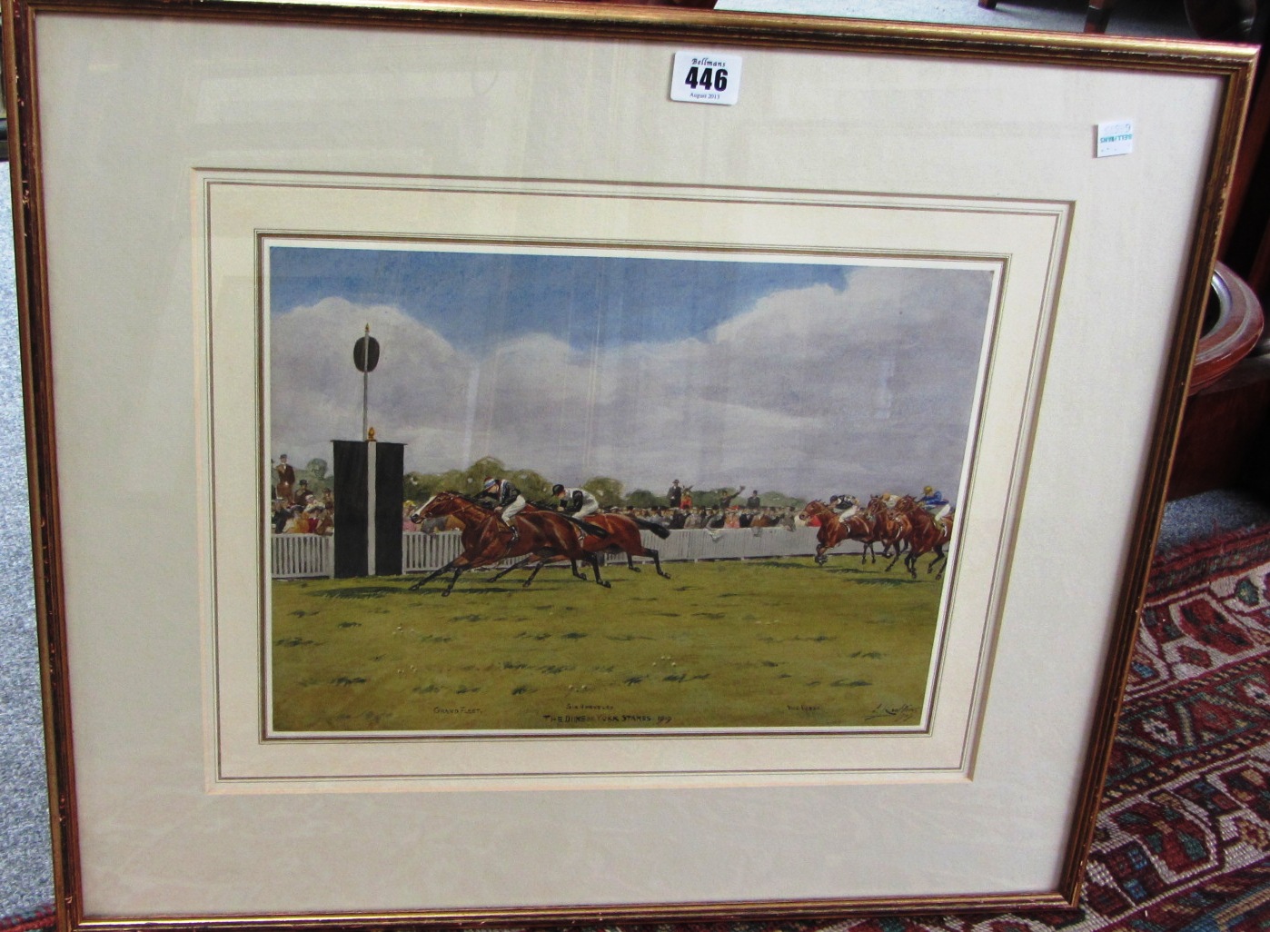 Appraisal: Isaac Cullin fl - The Duke of York Stakes watercolour