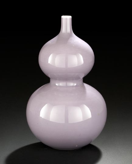 Appraisal: Elegant Chinese Porcelain Double-Gourd Vase of traditional double-gourd form with