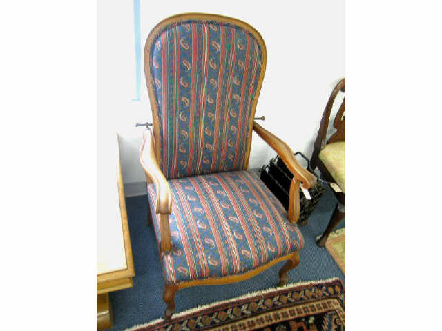 Appraisal: Victorian Reclining Chair very unusual similar to a Morris chair