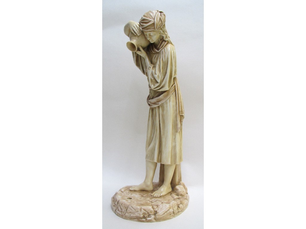 Appraisal: A Royal Worcester blush ivory figure of a female water