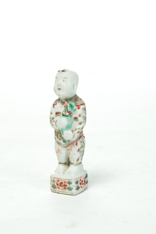 Appraisal: SMALL FIGURE OF A CHILD China th century possibly earlier