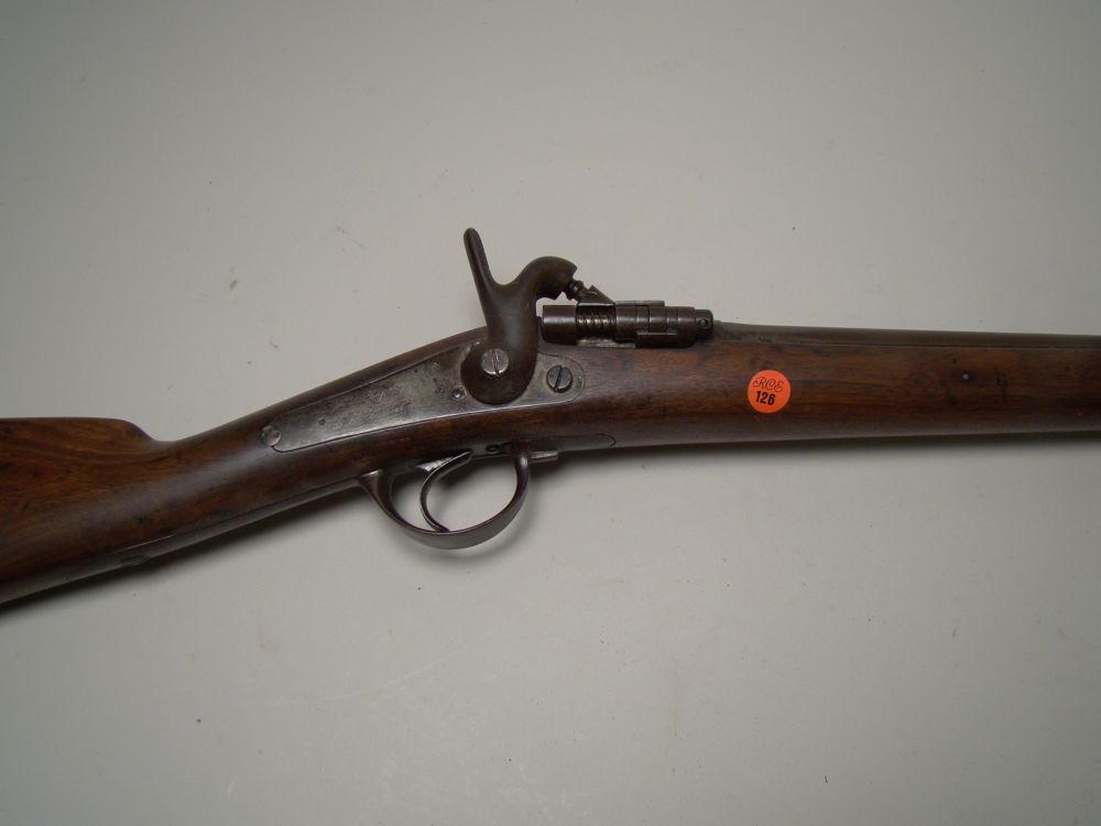 Appraisal: BELGIAN BACK-ACTION LOCK SMOOTH BORE CARBINE Approximately ga Barrel stamped