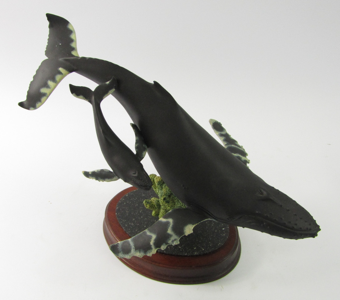 Appraisal: A Border Fine Arts whale group entitled Ocean Explorers