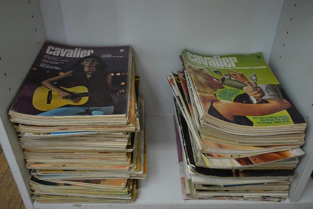 Appraisal: SHELF OF ASSORTED VINTAGE GENTLEMANS MAGAZINES INCL CAVALIER QUI ETC